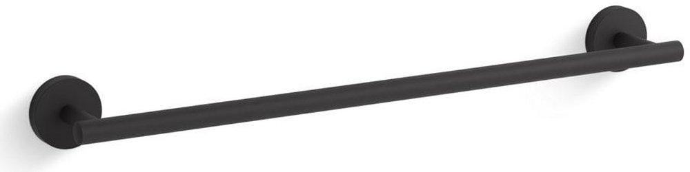 KOHLER Matte Black 18 in. Towel Bar 