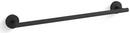 KOHLER Matte Black 18 in. Towel Bar 