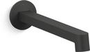 KOHLER Matte Black No Handle Wall Mount Bathroom Sink Faucet Handles Sold Separately 