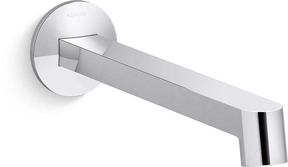 KOHLER Polished Chrome No Handle Wall Mount Bathroom Sink Faucet Handles Sold Separately 