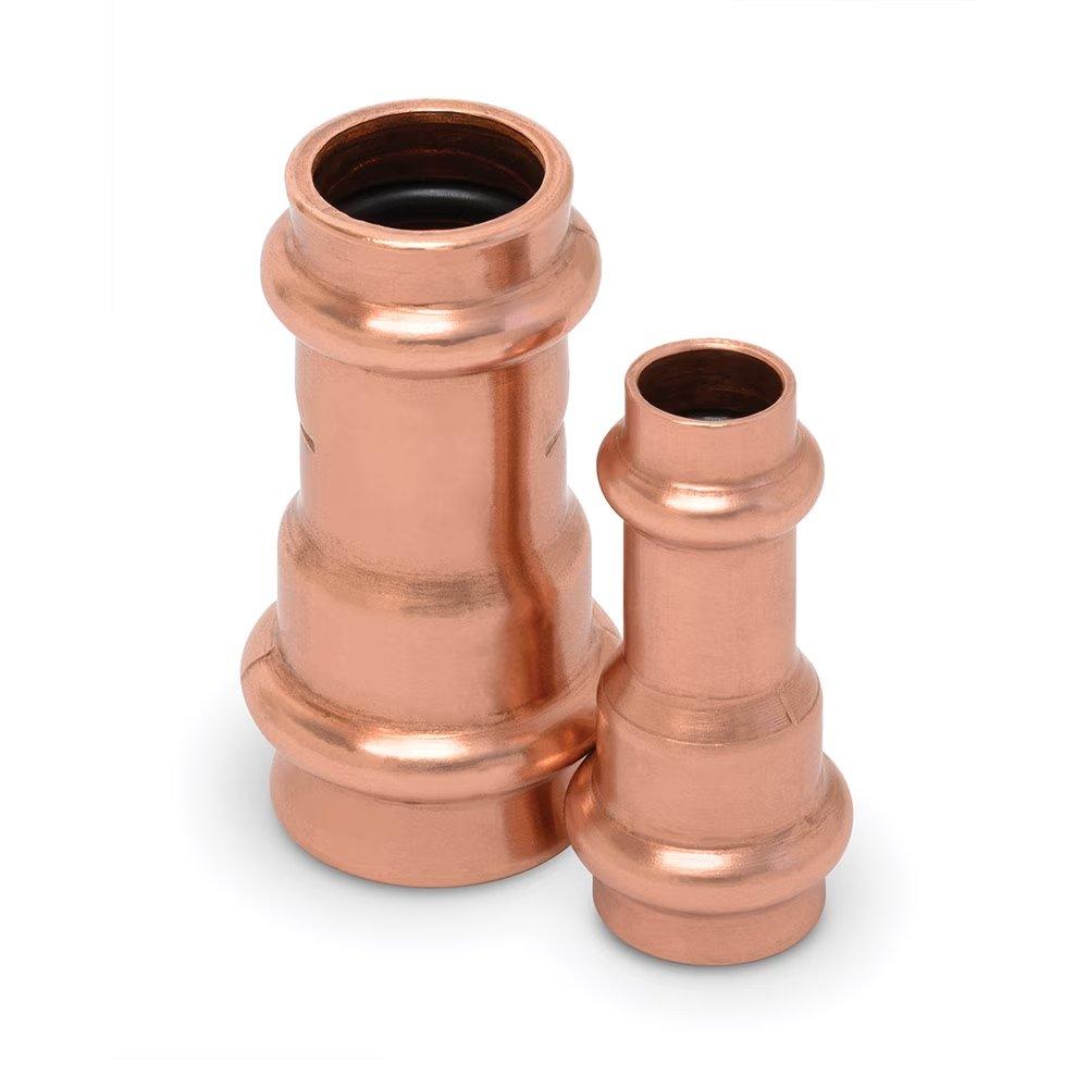1/2 x 3/8 in. OD ACR Copper Press Coupling 