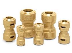 1/4 x 1-89/100 in. Push 4355 psi Brass Coupling
