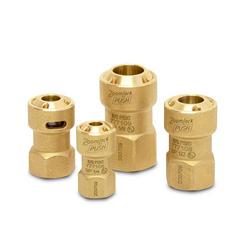 3/8 x 1-63/100 in. Flare 300F Brass Coupling