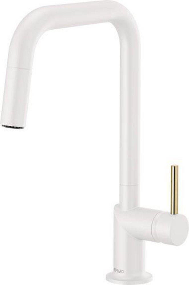 Brizo Matte White Pull Down Kitchen Faucet 