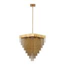 Eurofase Antique Brush Gold 31 x 28-1/2 in. 81W 1-Tier 18-Light LED Chandelier 