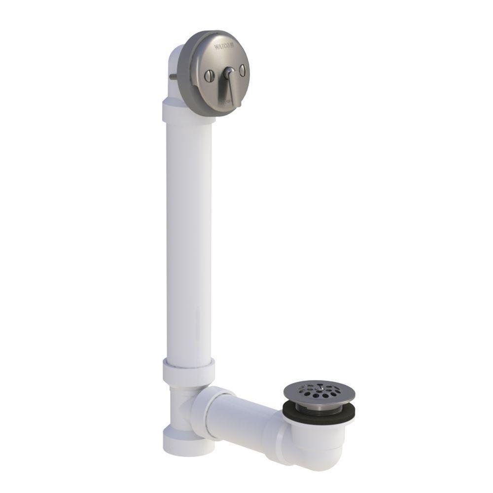 Watco Brushed Nickel PVC Trip Lever Drain 