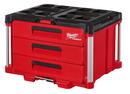 Milwaukee&reg; Red 16-3/10 x 22-1/5 in. Black and Red Plastic Tool Box 