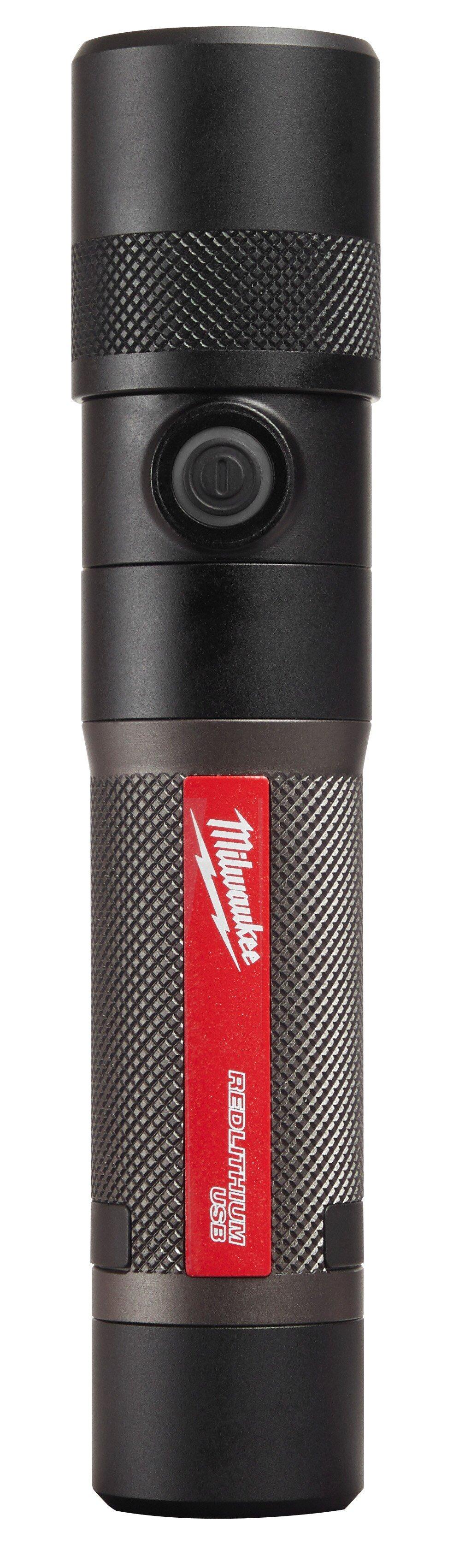 Milwaukee&reg; Black LED REDLITHIUM&trade; USB Flashlight 