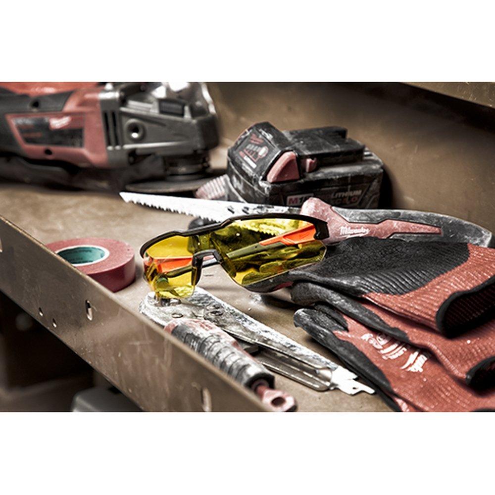 Milwaukee&reg; Black Plastic Safety Glasses 