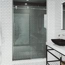 VIGO Matte Black 66 x 60 in. Frameless Sliding Shower Door 