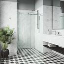 VIGO Matte Black 66 x 60 in. Frameless Sliding Shower Door 
