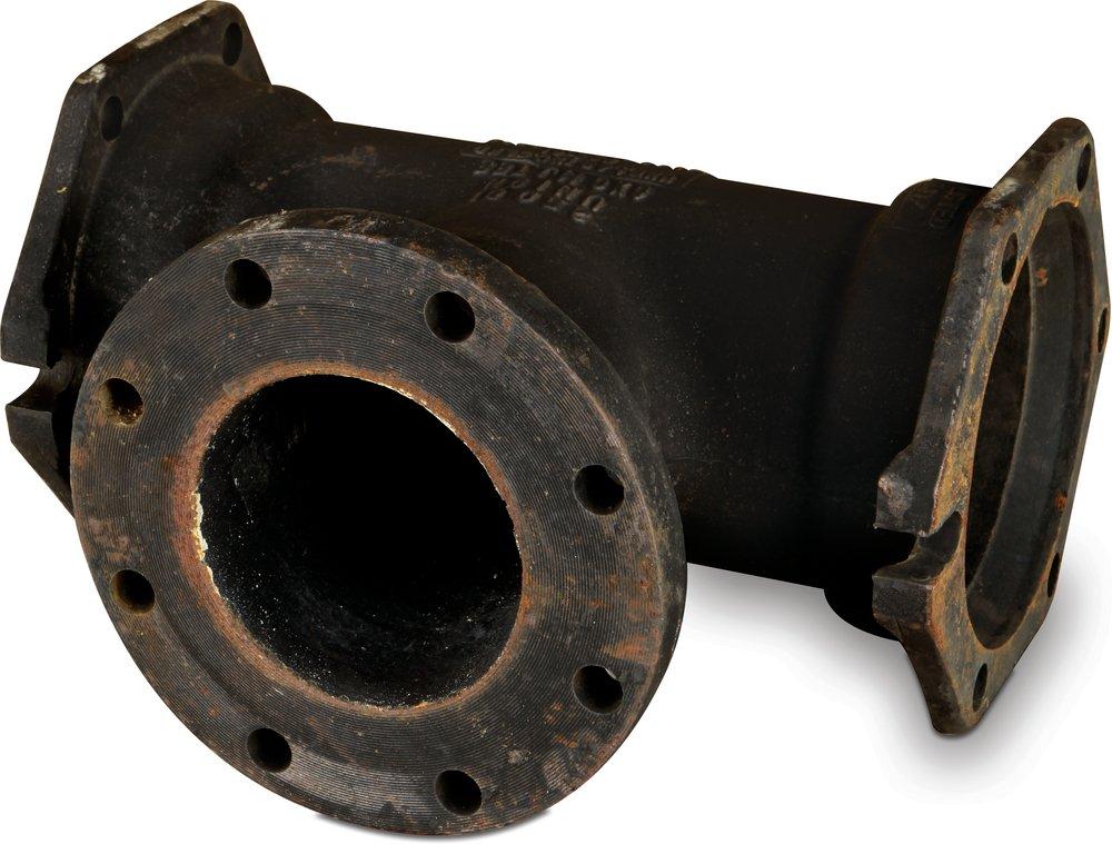 Mechanical Joint x Flanged Ductile Iron C153 Short Body Tee (Less Accessories) 