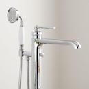 Signature Hardware Chrome Single Handle Lever Floor Mount Filler 