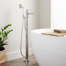 Single Handle Lever Floor Mount Filler in Chrome
