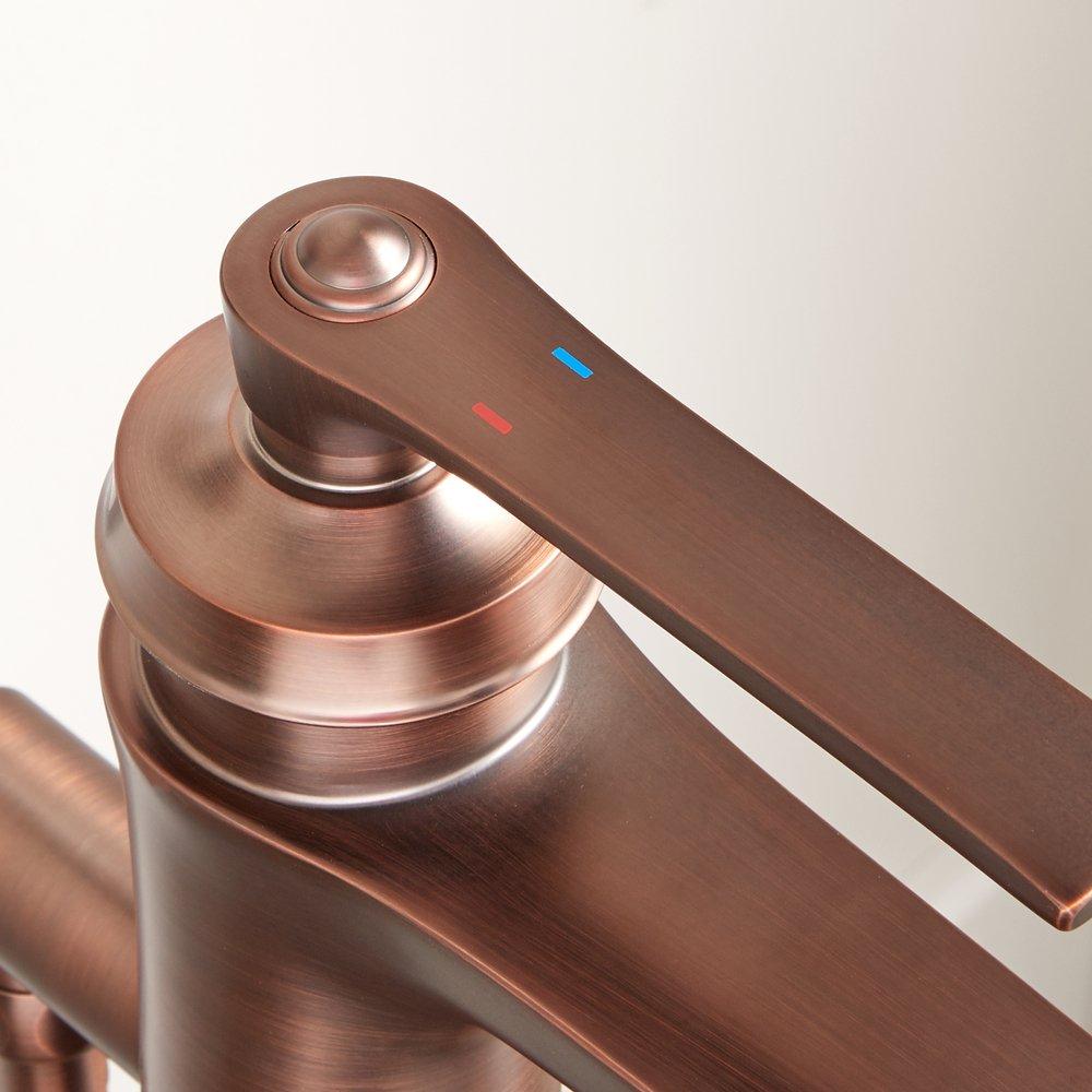 Signature Hardware Oil Rubbed Bronze Single Handle Lever Floor Mount Filler 