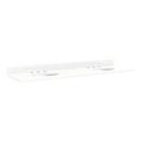 73 x 22 in. 2-Bowl Quartz Vanity Top in White with Feathered White