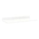 49 x 22 in. 1-Bowl Quartz Vanity Top in White with Feathered White
