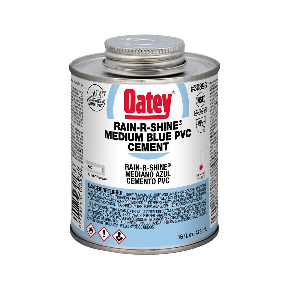 Oatey&reg; Blue Fast Set PVC Blue Pipe Cement 