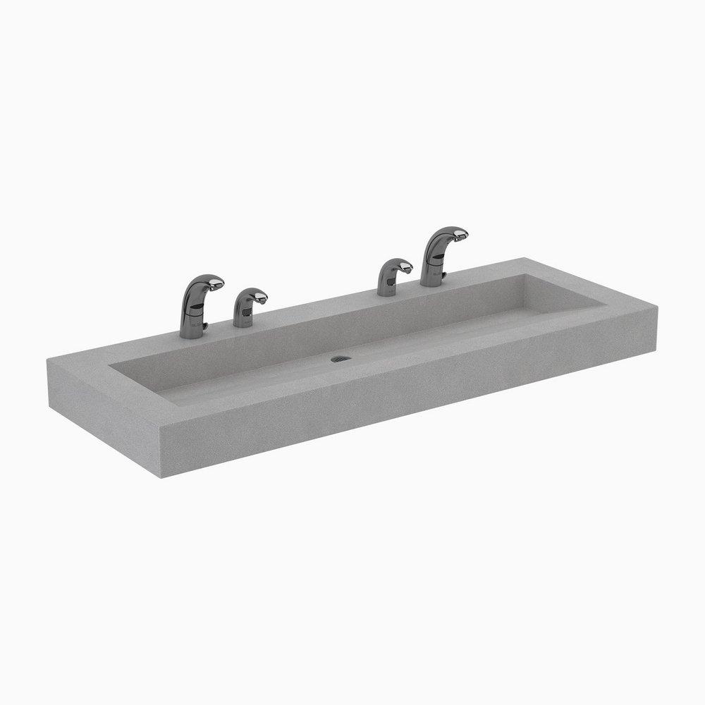 Sloan Valve White Wall Mount Bathroom Sink 