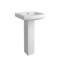 PROFLO&reg; White Pedestal Bathroom Sink 