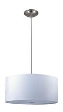 3-Light Medium E-26 Pendant in Brushed Nickel