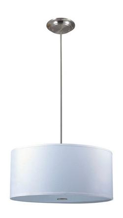 3-Light Medium E-26 Pendant in Brushed Nickel