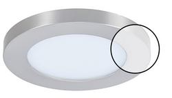 12" D Color Selectable LED Flush Ceiling Disk Light in Brushed Nickel - 3000K, 4000K, 5000K