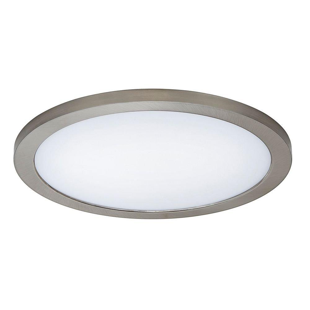 Miseno Brushed Nickel 12 in. 24W Integrated LED Panel Light 