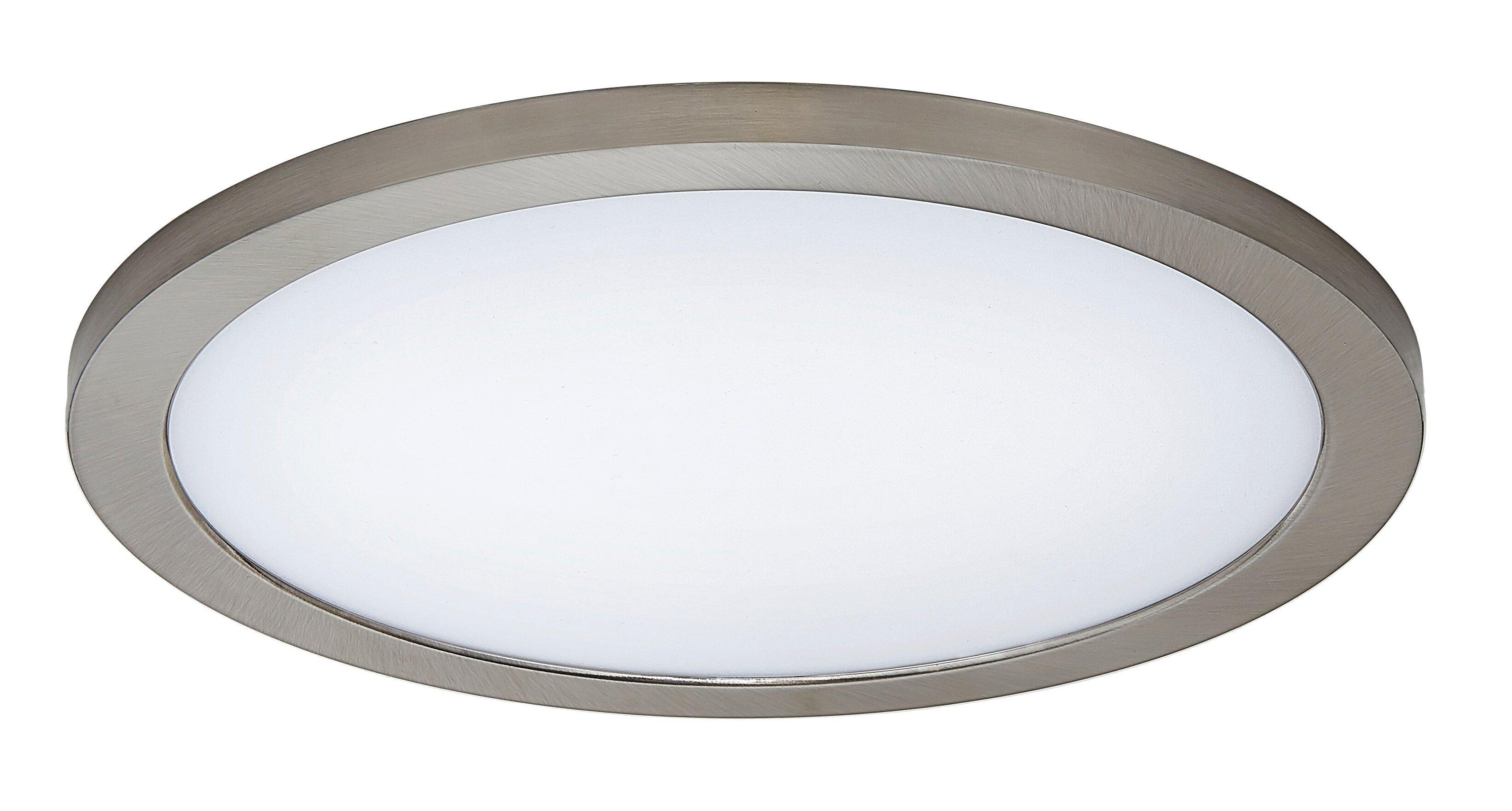 Miseno Brushed Nickel 12 in. 24W Integrated LED Panel Light 