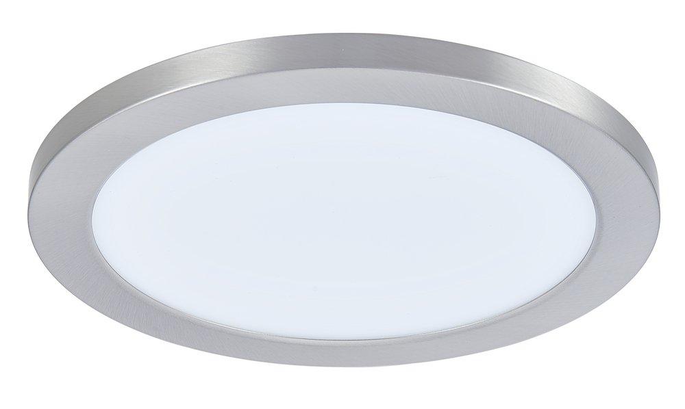Miseno Brushed Nickel 9 in. 18W Color Selectable LED Panel Light 