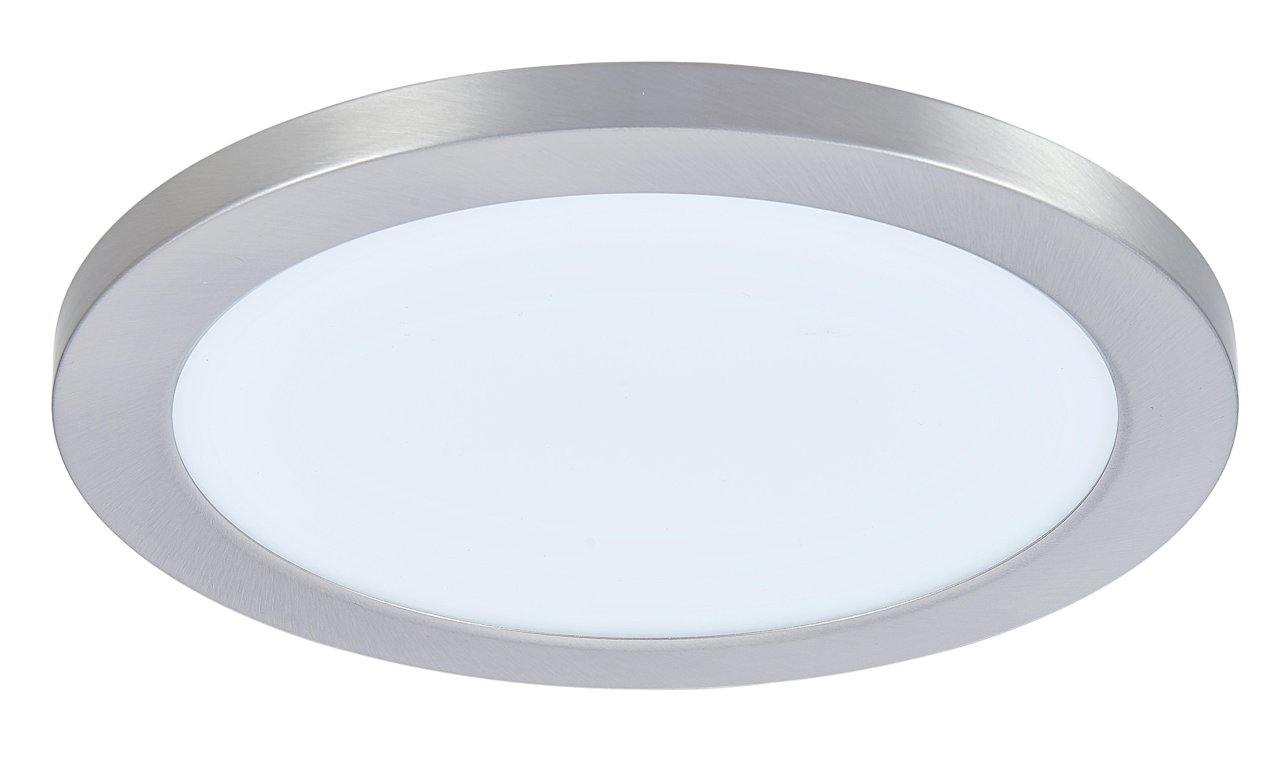 Miseno Brushed Nickel 9 in. 18W Integrated LED Panel Light 