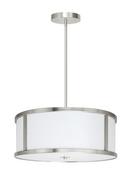 3-Light Medium E-26 Pendant in Brushed Nickel