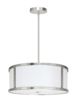 3-Light Medium E-26 Pendant in Brushed Nickel