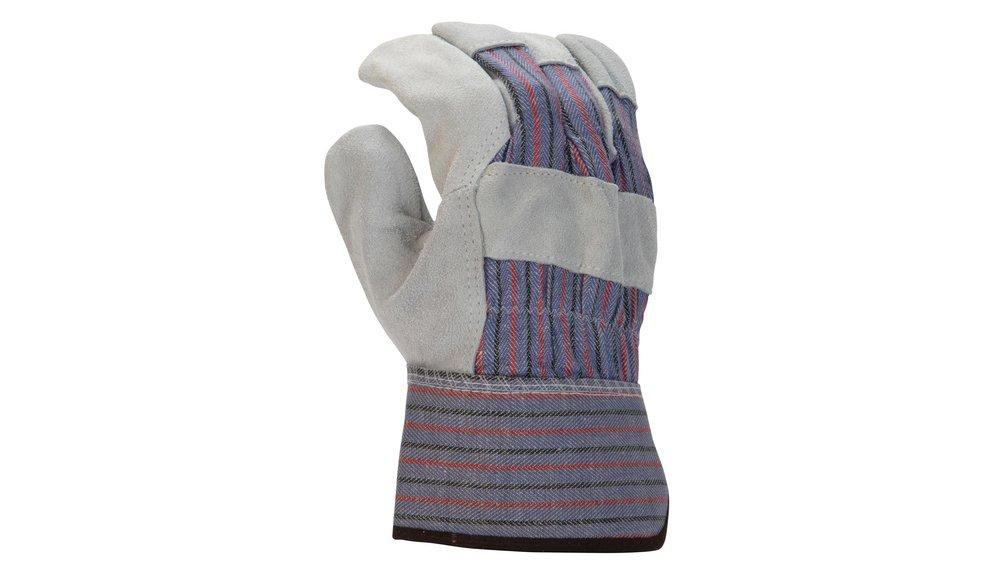 Armateck Grey Cowhide Leather Palm Gloves 