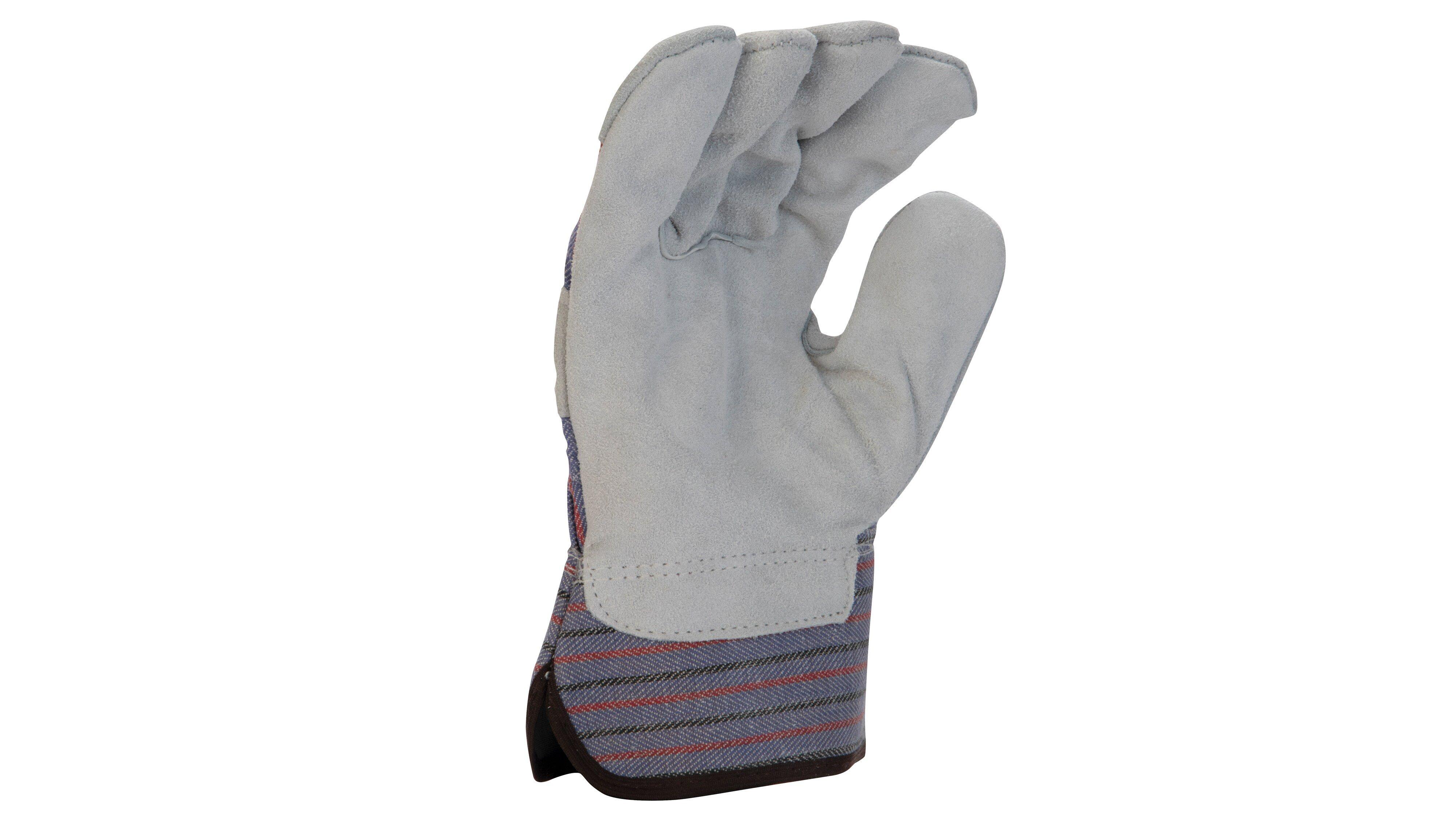 Armateck Grey Cowhide Leather Palm Gloves 