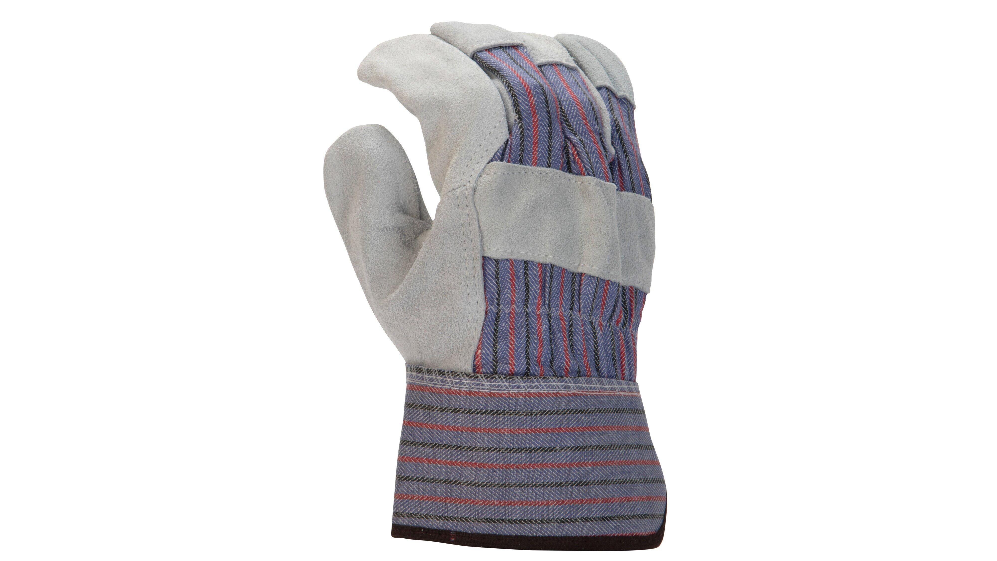 Armateck Grey Cowhide Leather Palm Gloves 