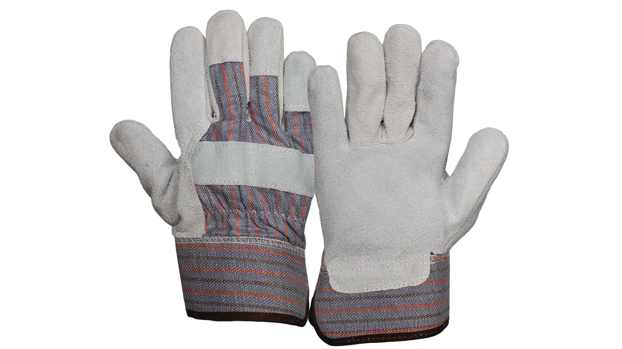Armateck Grey Cowhide Leather Palm Gloves 