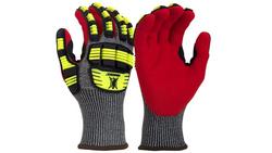 13G HPPE Cut Level A6 Sandy Nitrile Palm Dipped Gloves, XL