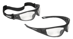 Convertible Foam Lined Safety Glasses, Clear Lens