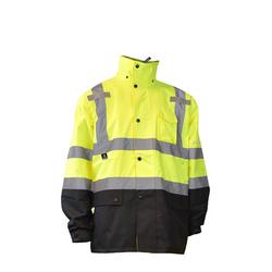 High Visibility Color Block Rain Jacket, M