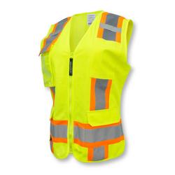 High Visibility Women&rsquo;s Two-Tone Safety Vest, S
