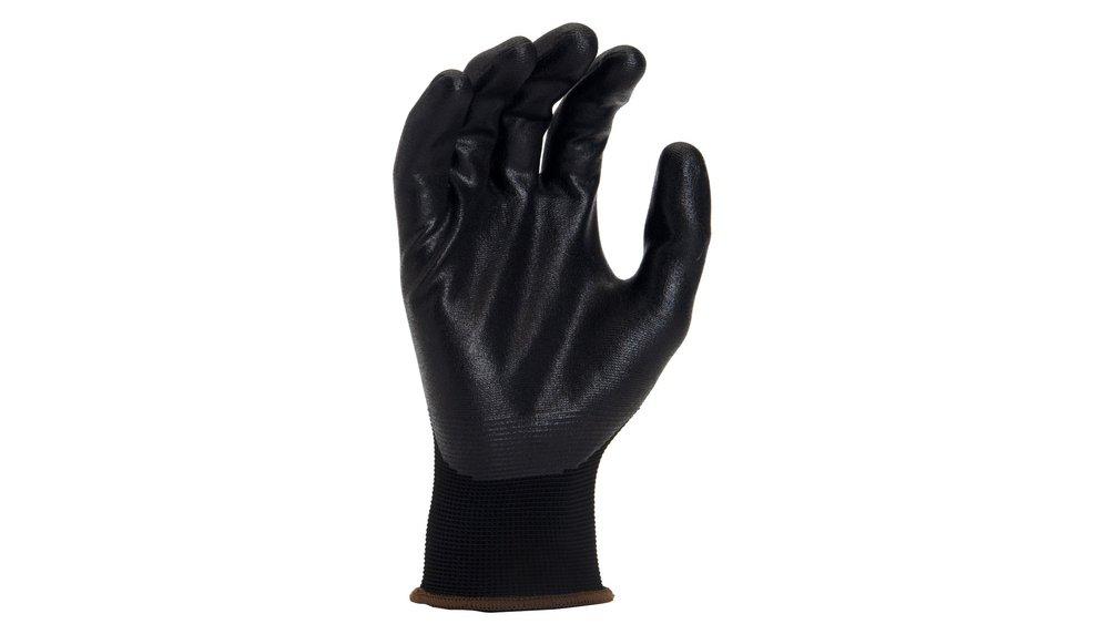 Armateck Black 15 ga Foam Coated Nitrile and Nylon Disposable Gloves 