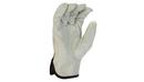Armateck White Cowhide Leather Driver Gloves 