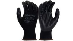 15G Nylon Micro-Foam Nitrile Palm Dipped Gloves, XL (12 Pairs)