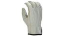 Armateck White Cowhide Leather Driver Gloves 