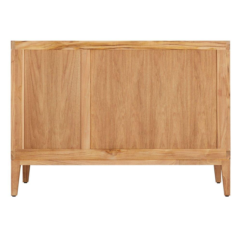 Signature Hardware Natural Teak 48 in. Floor Mount Vanity 