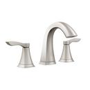 Two Handle Widespread Bathroom Sink Faucet in Brushed Nickel