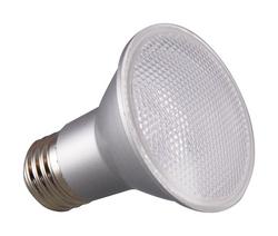 50W 3 in. PAR20 LED Light Bulb with a Medium E-26 Base Dimmable in Silver;Warm White