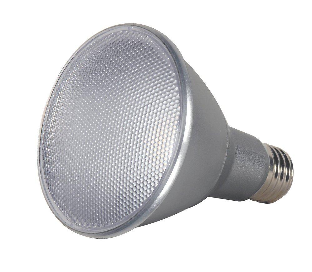 SATCO Clear/Silver Dimmable LED Medium E-26 Bulb 