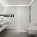 VIGO Matte Black 74 x 34-1/8 in. Frameless Shower Door 